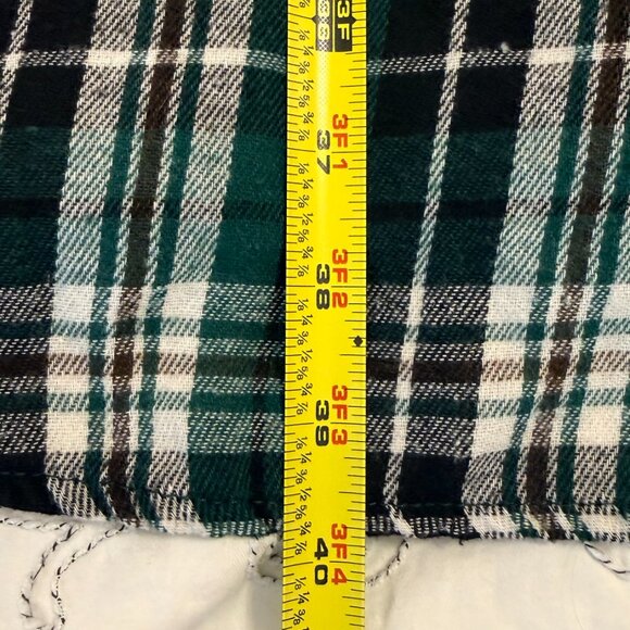 Green Plaid Flannel Jumper Dress 12 Preppy Academia Skater 90s Y2K Gossip Girl - Picture 10 of 10